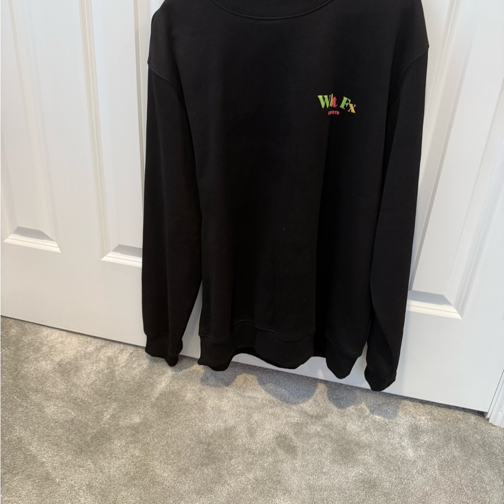 White Fox Boutique Black Crewneck Sweater - Picture 5 of 5